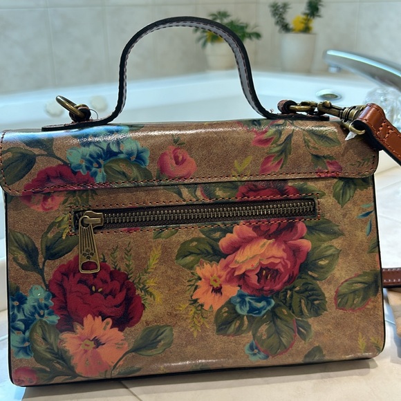 Patricia Nash Caris Brooke Vintage Victorian Garden Satchel/Crossbody Bag. NWT - Picture 5 of 10